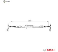 BOSCH 1 987 482 318 Handbrake cable