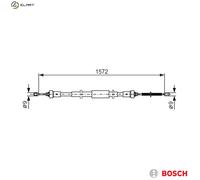 CABLE PULL PARKING BRAKE 1 987 482 384 FOR RENAULT K9K774/764 1.5L 4cyl CLIO III