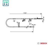 CABLE PULL PARKING BRAKE 1 987 482 435 FOR SUZUKI SX4/CLASSIC/MONOCAB FIAT