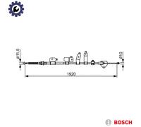 BOSCH 1 987 482 438 Handbrake cable