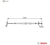 CABLE PULL PARKING BRAKE 1 987 482 499 FOR MERCEDES-BENZ G-CLASS/SUV/Cabrio 3.0L