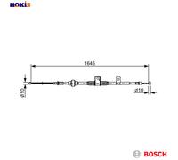 BOSCH BRAKES 1 987 482 517 Cable Pull, parking brake OE REPLACEMENT