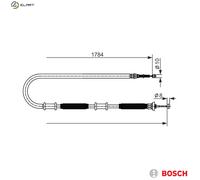 BOSCH 1 987 482 587 Handbrake cable