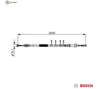 BOSCH 1 987 482 596 Hand brake cable