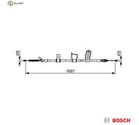CABLE PULL PARKING BRAKE 1 987 482 628 FOR NISSAN X-TRAIL/VAN/SUV 2.5L 4cyl