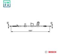 CABLE PULL PARKING BRAKE 1 987 482 628 FOR NISSAN X-TRAIL/VAN/SUV 2.5L 4cyl