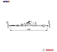 BOSCH 1 987 482 657 Hand brake cable