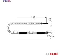 BOSCH 1 987 482 700 Handbrake cable