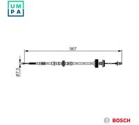 BOSCH 1 987 482 794 Hand brake cable