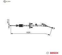 BOSCH 1 987 482 799 Hand brake cable
