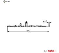 BOSCH 1 987 482 897 Hand brake cable