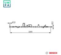 BOSCH 1 987 482 918 Hand brake cable