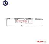 Handbrake cable Left Rear Disc Brake 10.4131 METZGER for BMW 3 3 Coupe 3 Touring