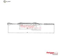 Handbrake cable Left Rear Disc Brake 10.4131 METZGER for BMW 3 3 Coupe 3 Touring