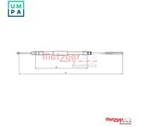 CABLE PULL PARKING BRAKE 10.4136 FOR BMW N42B18A N46B18A 1.8L N46B20C/A M47D20
