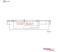 METZGER 10.6794 Handbrake cable