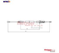 CABLE PULL PARKING BRAKE 10.6854 FOR NISSAN INTERSTAR/Van/Bus OPEL MOVANO 3.0L