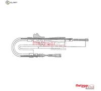 CABLE PULL PARKING BRAKE 10.7501 FOR AUDI EP 1.3L CY/JK/CR/YZ/YP 1.6L PV 1.8L 90
