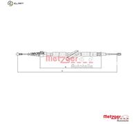 METZGER 10.7506 Handbrake cable
