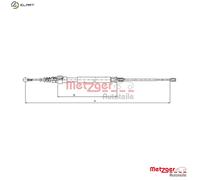 METZGER 10.7509 Handbrake cable