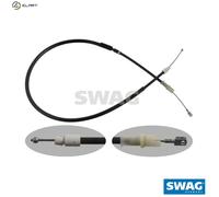 Handbrake cable Left Rear 10 93 7272 SWAG for MERCEDES-BENZ VW