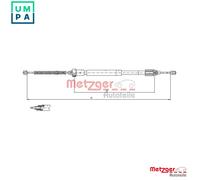 CABLE PULL PARKING BRAKE 11.6597 FOR RENAULT D7F720/710/722/746 1.1L 4cyl