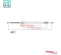 CABLE PULL PARKING BRAKE 11.6598 FOR RENAULT D7F720/710/722/746 1.1L 4cyl