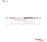 METZGER 12.0744 Handbrake cable