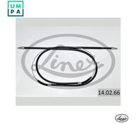 Handbrake cable Rear 14.02.66 LINEX for PEUGEOT FIAT CITROËN