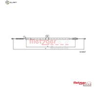CABLE PULL PARKING BRAKE 17.0317 FOR NISSAN MR16DDT 1.6L K9K636/646/410 1.5L