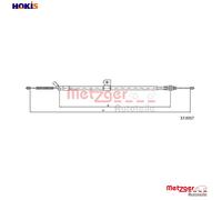 CABLE PULL PARKING BRAKE 17.0317 FOR NISSAN MR16DDT 1.6L K9K636/646/410 1.5L