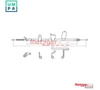METZGER 17.0325 Hand brake cable