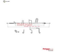 METZGER 17.0330 Handbrake cable