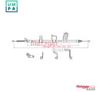 METZGER 17.0330 Handbrake cable