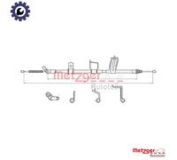 CABLE PULL PARKING BRAKE 17.0330 FOR NISSAN M9R 2.0L 4cyl X-TRAIL
