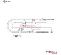 METZGER 17.1079 Handbrake cable