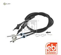 febi bilstein 170488 Handbrake Cable, Black