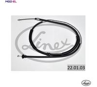CABLE PULL PARKING BRAKE 22.01.03 FOR LANCIA 939 B1.000 1.7L 4cyl DELTA III