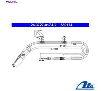 ATE 24.3727-0174.2 Handbrake cable