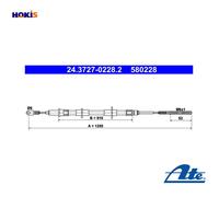 Parking Brake Cable ATE Fits BMW Z3 E36 34411163084