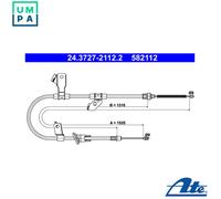 Handbrake Cable For Mitsubishi COLT 04-12 MR955255