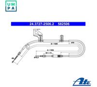 ATE 24.3727-2506.2 Handbrake cable