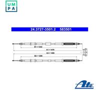 ATE 24.3727-3501.2 Hand brake cable