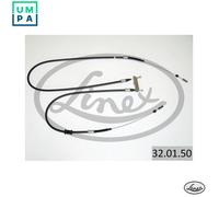Handbrake cable Rear 32.01.50 LINEX for OPEL KADETT E Hatchback KADETT E