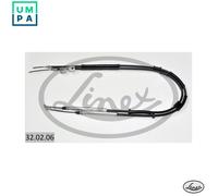 Linex Parking Brake Cable 32.02.06 Rear for Opel Corsa D 1.2L 4cyl (A 13 DTC/Z 13 DTJ)