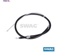 Handbrake cable Left Rear 32 92 2736 SWAG for AUDI SKODA VW SEAT