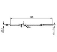 Cable Pull, parking brake BOSCH 1987482371