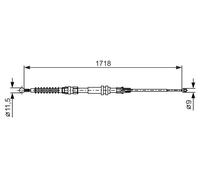 Cable Pull, parking brake BOSCH 1987482378