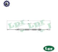 CABLE PULL PARKING BRAKE C0007B FOR AUDI A4/S4/Convertible BUL/BWT/BWE 2.0L 4cyl