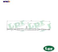 CABLE PULL PARKING BRAKE C0019B FOR ALFA ROMEO AR32310/32301 932A2.000 2.0L 4cyl